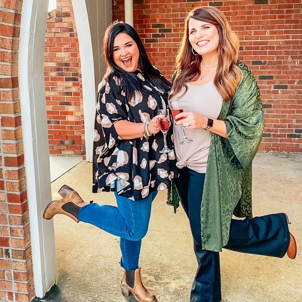Leopard Plus Size Poncho Top